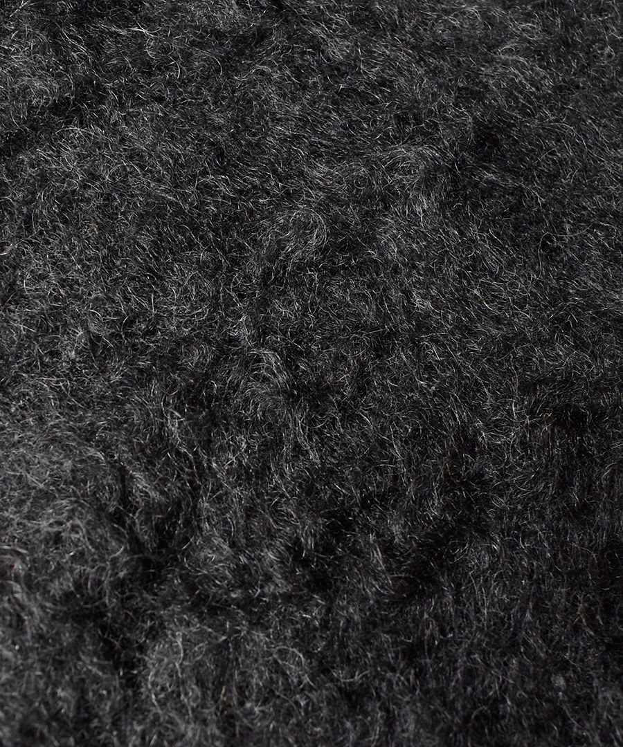 Kid Mohair Argyle Knit Long Cardigan