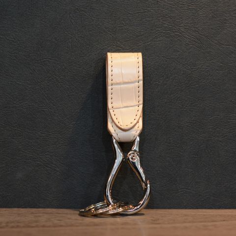 タンニン鞣しクロコ キーホルダー