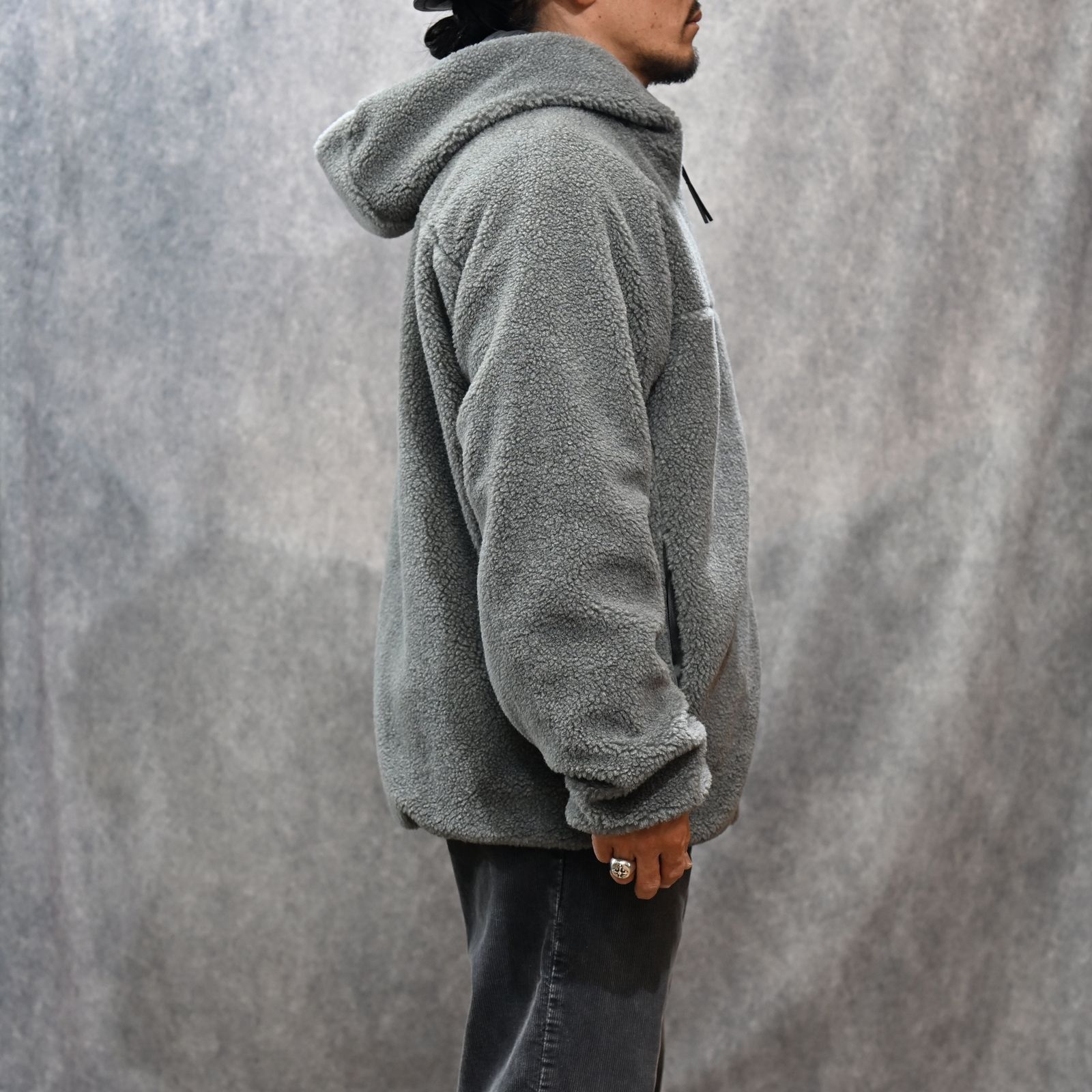 HOODED BLOUSON （GRAY）｜フーディーブルゾン ジップパーカー｜2252-BL05-002