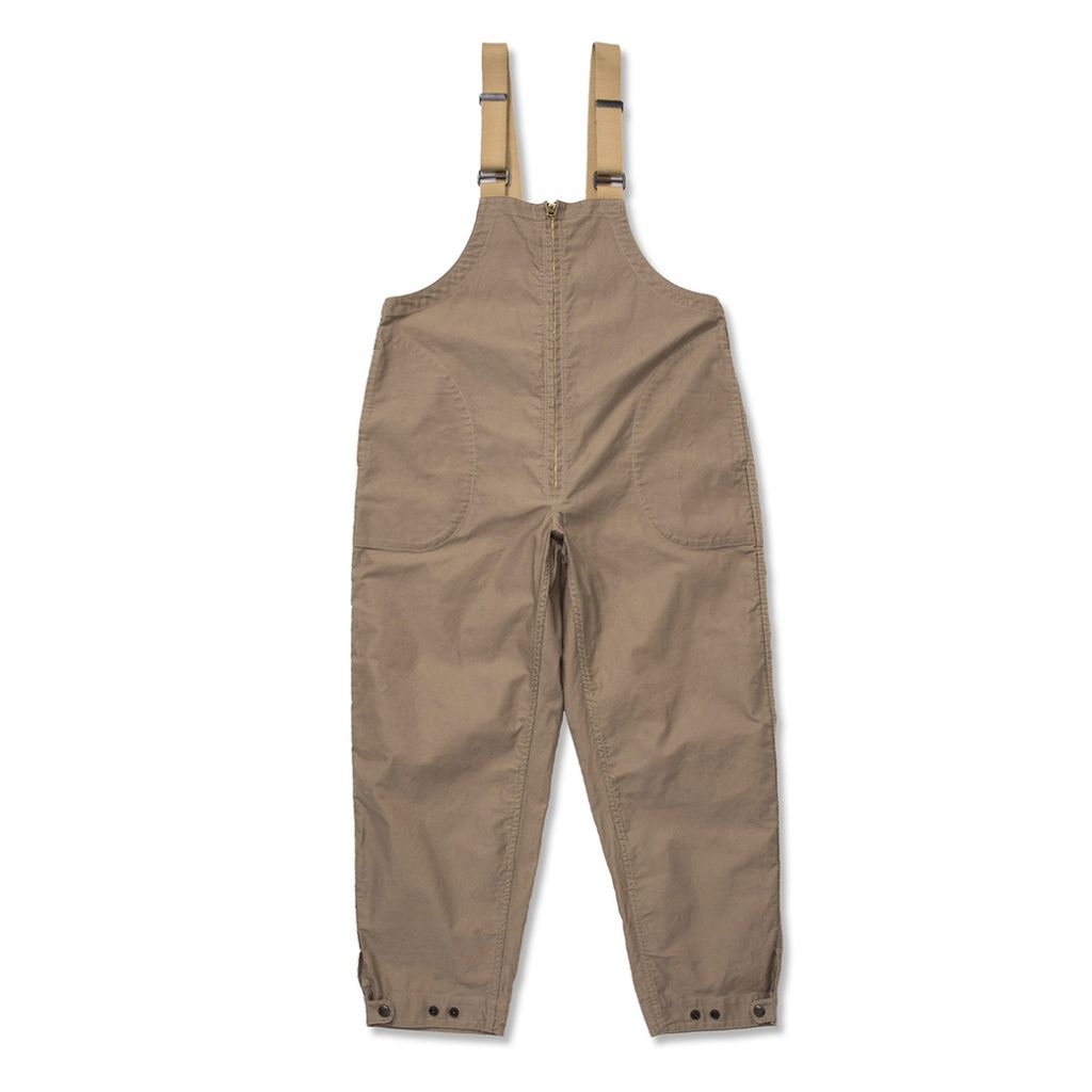 CALEE - DECK TYPE WIDE OVERALLS (KHAKI) | chord online store