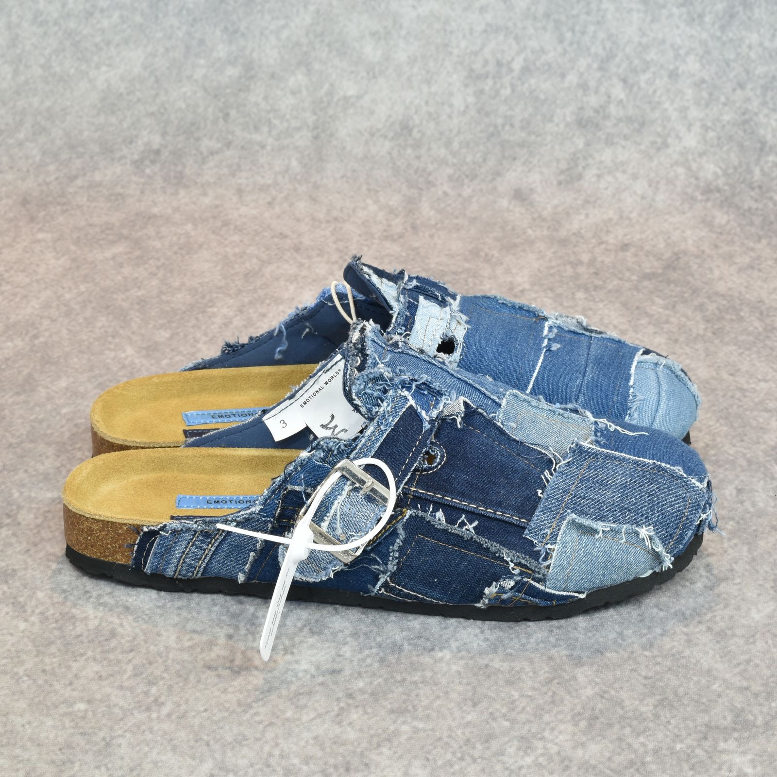 MULE SLIPPERS (MULTI DENIM) | デニム ミュール スリッパ