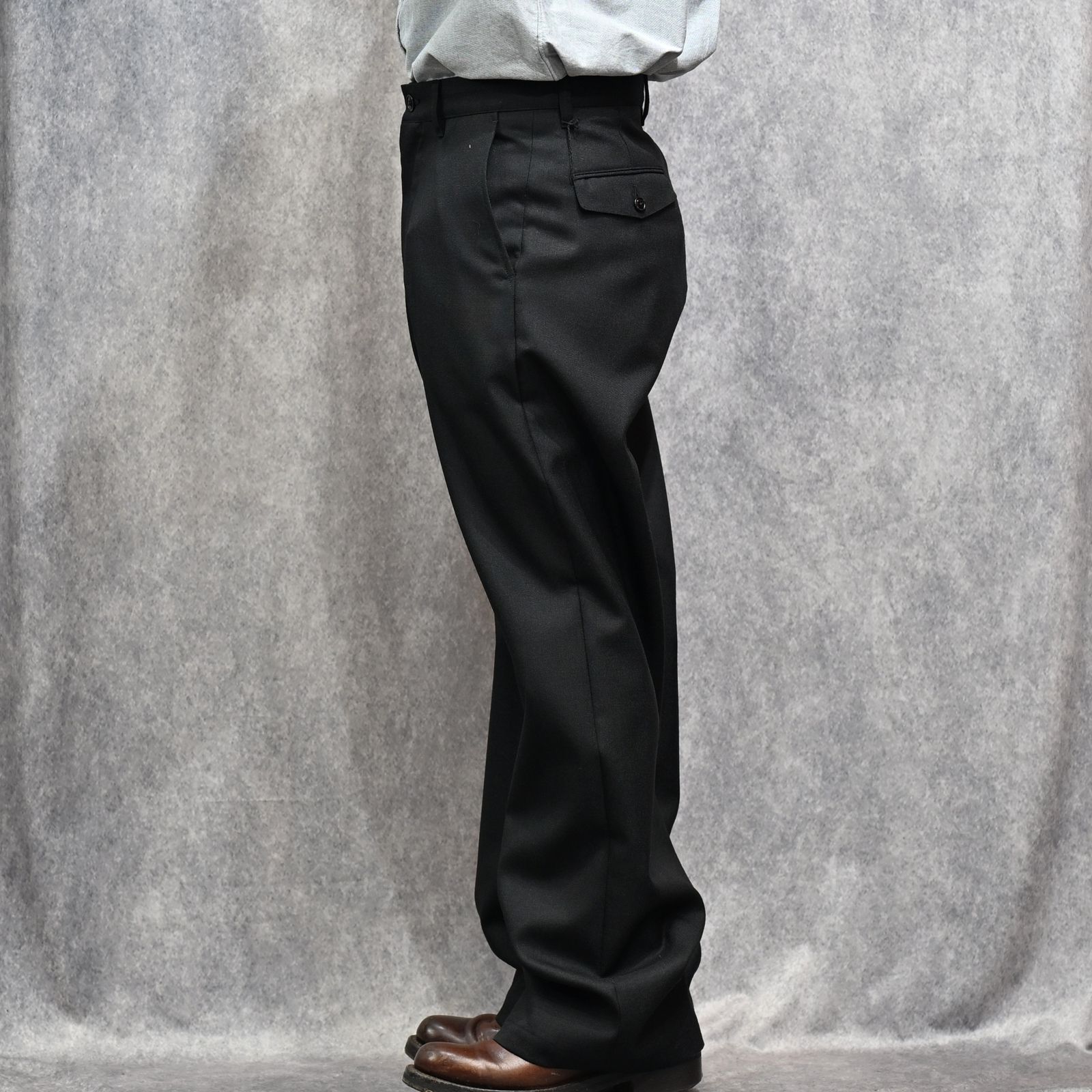 Scotch Cheviot Work TRS （BLK）｜スコッチチェビオット クラシックトラウザー｜2603-7003