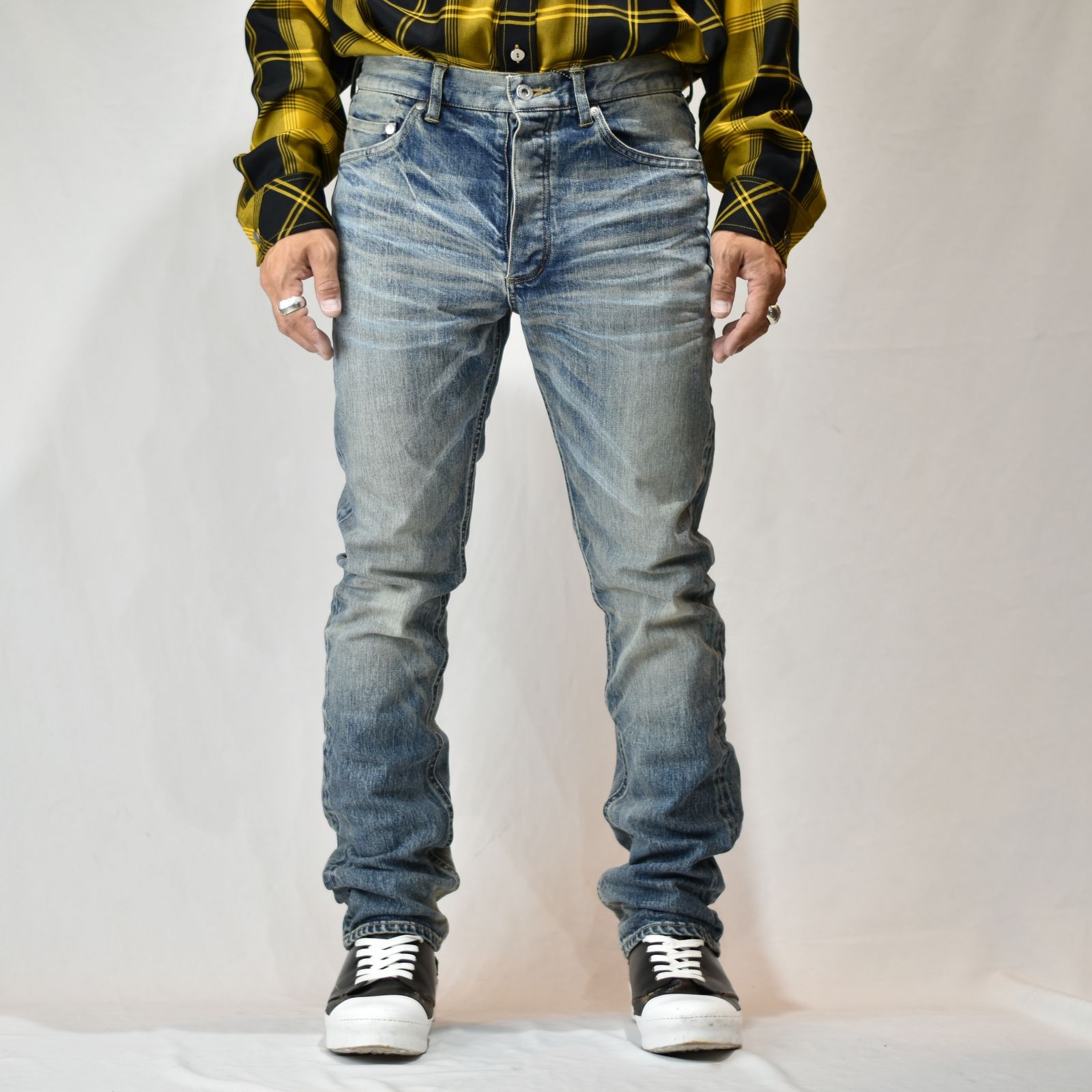 イサムカタヤマ　バックラッシュ　ザデニム　セミサルエル D703-w THE DENIM ISAMUKATAYAMA BACKLASH セミサルエル(D-703W)