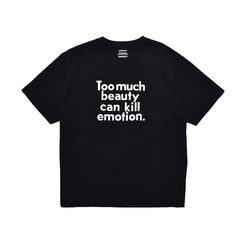 Too Much beauty TEE （BLK） プリント Tシャツ （ブラック）｜MDFBF08402