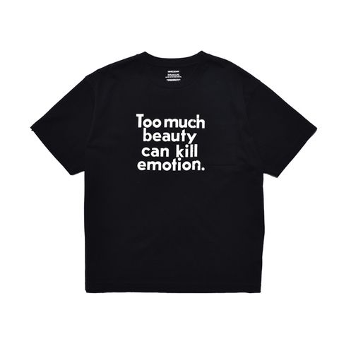 Too Much beauty TEE （BLK） プリント Tシャツ （ブラック）｜MDFBF08402