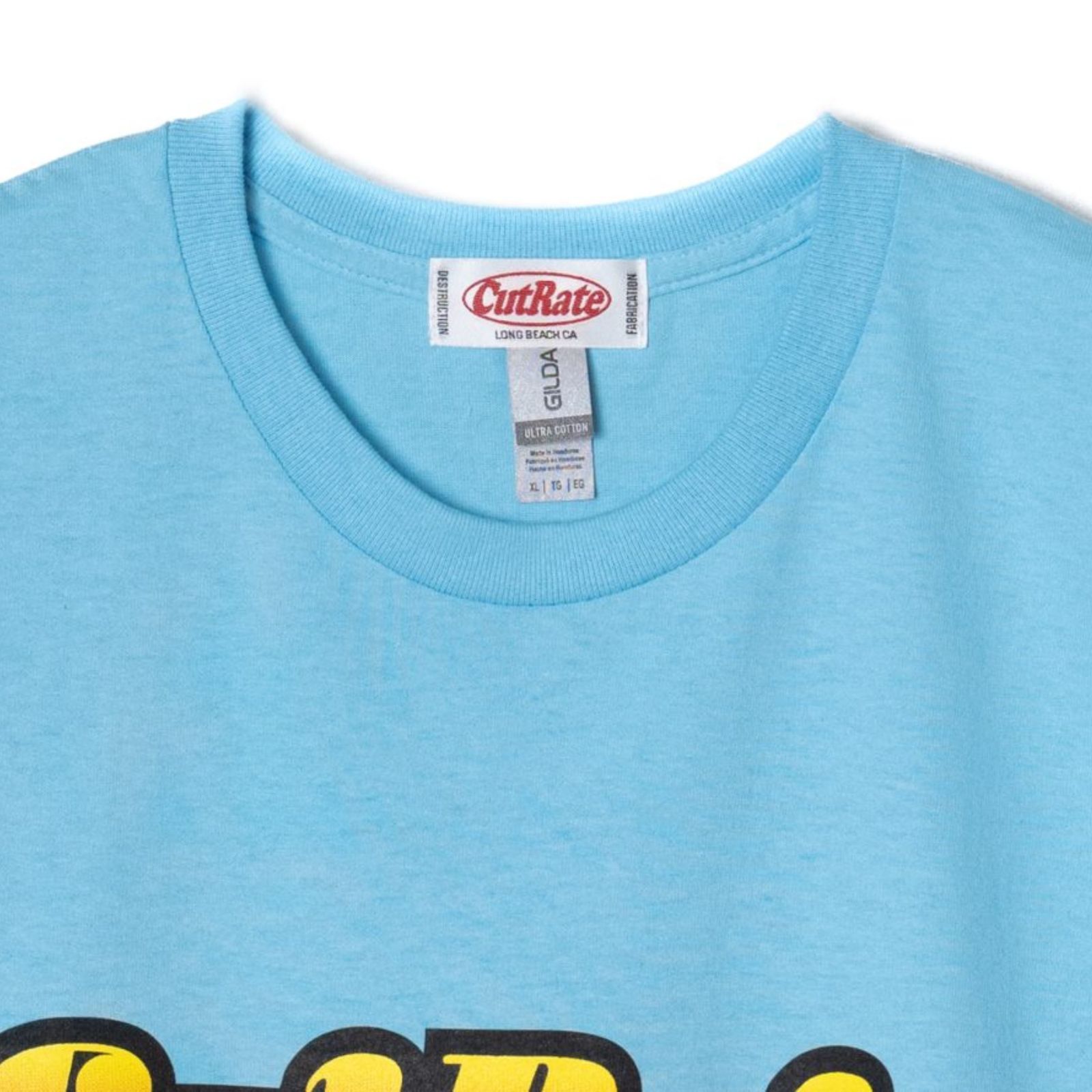 CUTRATE RETRO LOGO S/S TEE (SKY) / プリントTシャツ