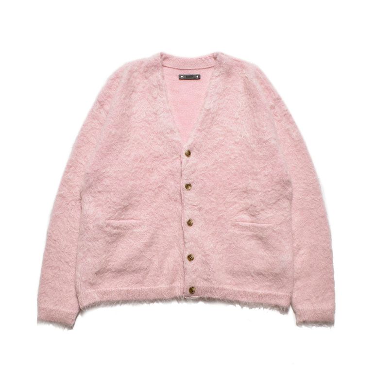 MINEDENIM - Shaggy Mohair Knit Cardigan （PNK） / シャギー モヘア 