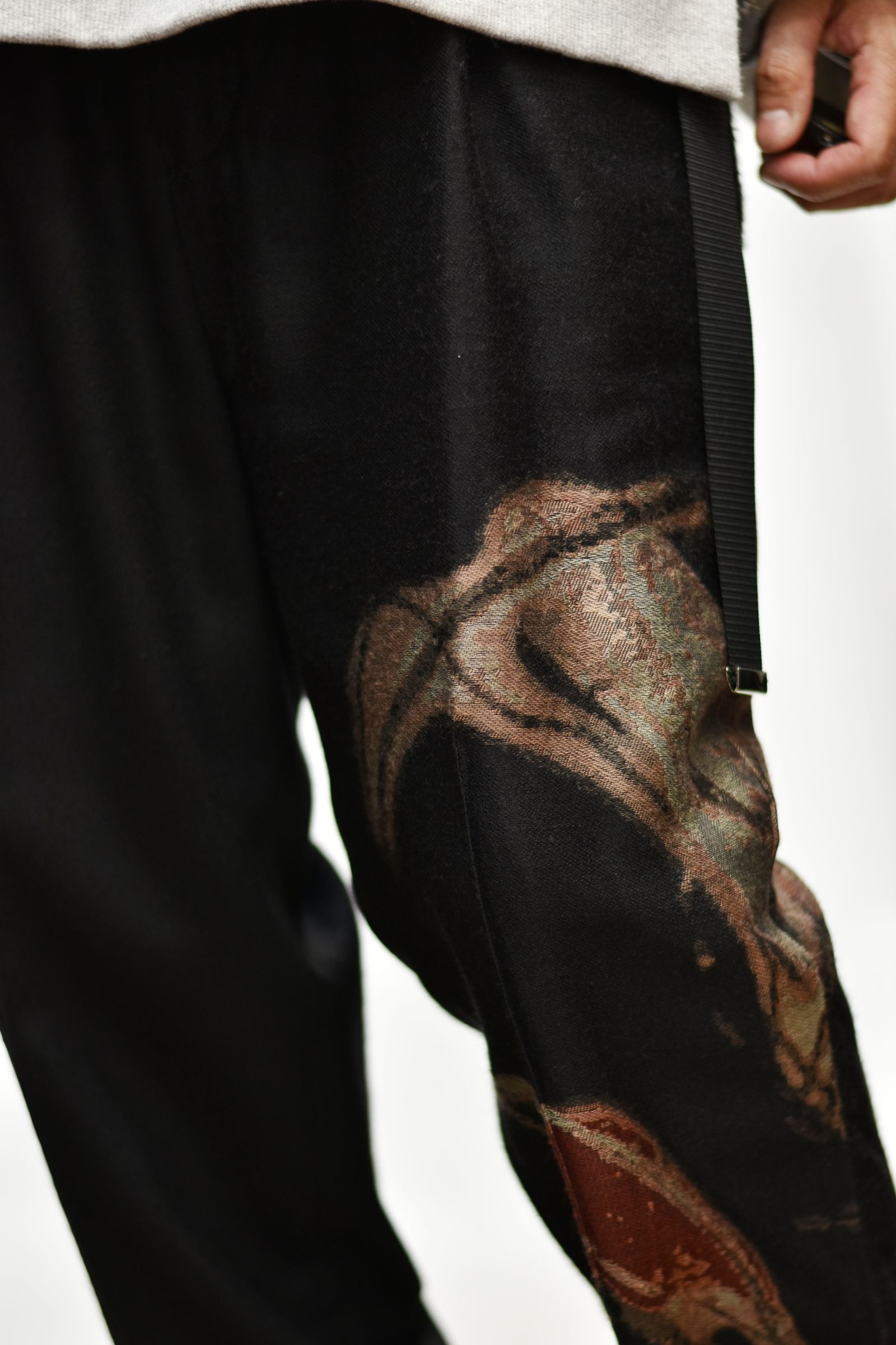 1タックストレートトラウザー / LB21FW-PT01-JQ (BLACK×CANNA)