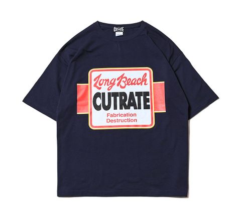 CUTRATE THE TIGER DROPSHOULDER S/S T-SHIRT (NAVY)