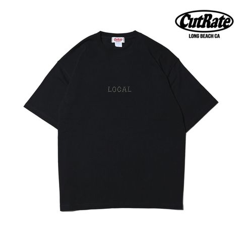 CLASSIC LOCAL LOGO HEAVY WEIGHT DROPSHOULDER S/S -T-SHIRT (BLACK) / ドロップショルダー プリントTシャツ