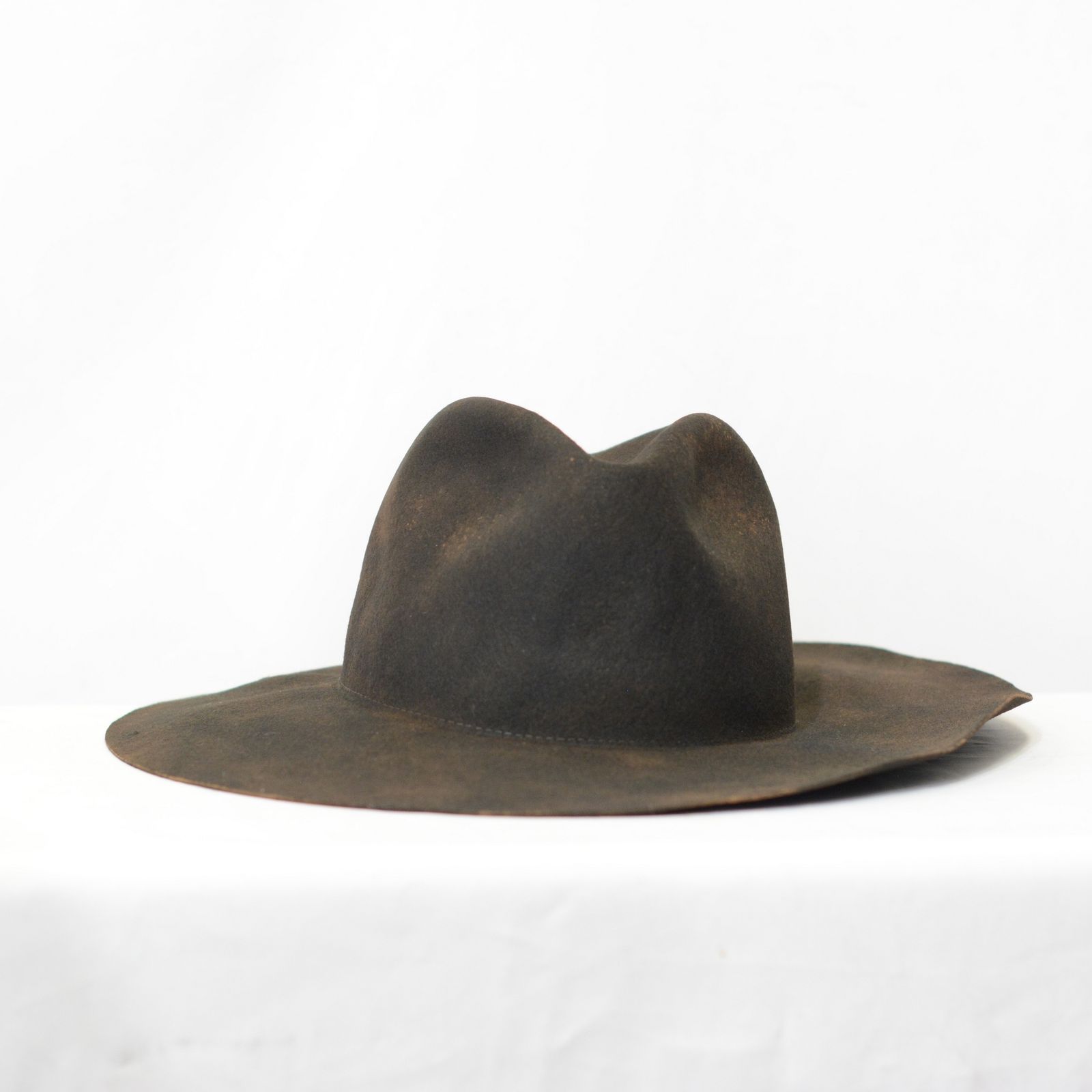yohji yamamoto - 焦加工 中折れハット （BLACK） | chord
