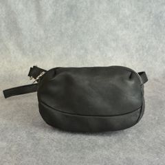 ジャパンダブルショルダー フルタンニン製品染め ショルダーバッグ / （BLACK） 92-19