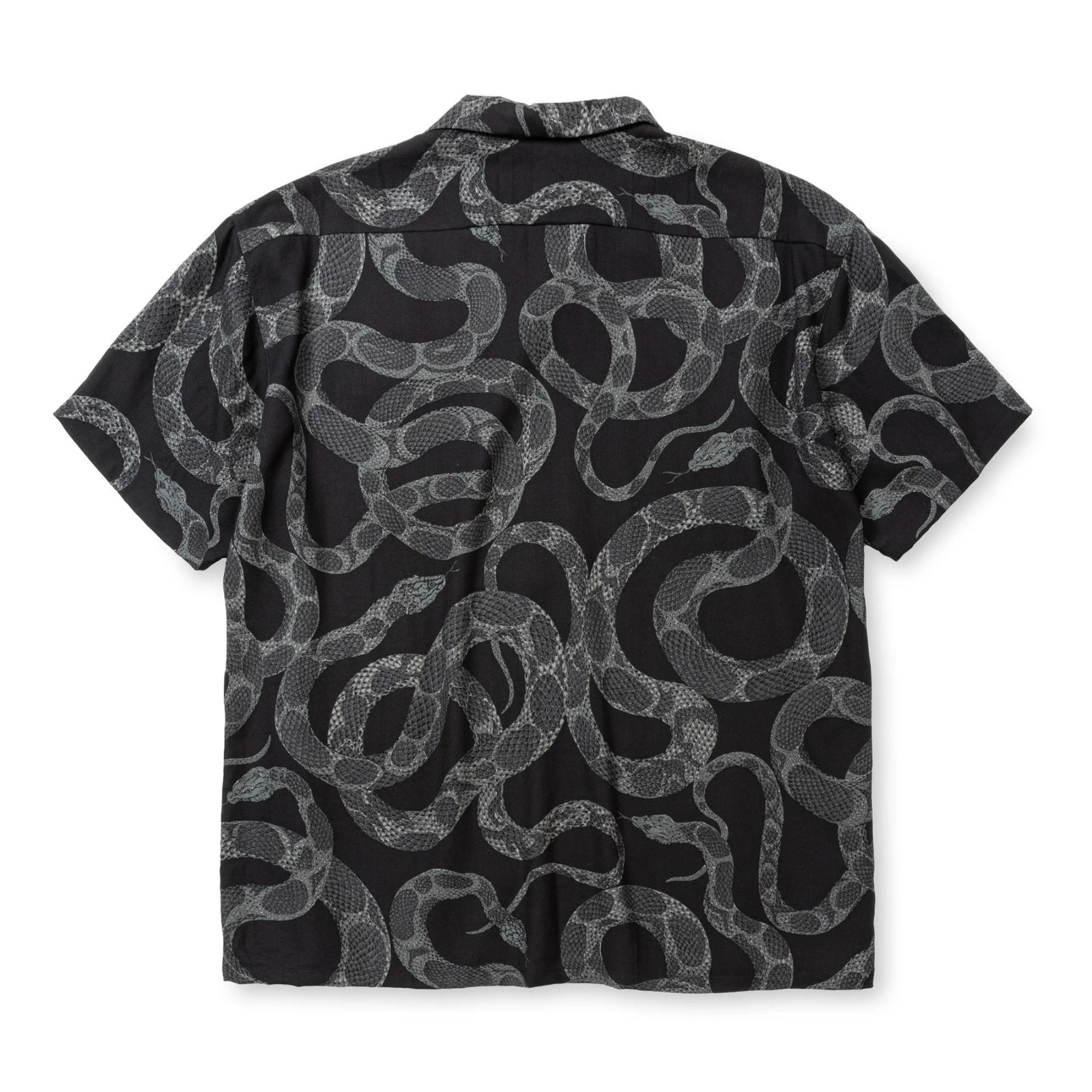 ALLOVER SNAKE PATTERN SH ＜EXCLUSIVE＞ (BLACK) / スネーク柄 半袖シャツ