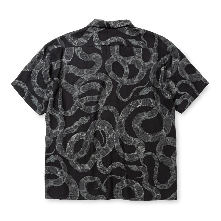 calee 蛇柄 半袖シャツ Lサイズ CALEE - ALLOVER SNAKE PATTERN SH ＜EXCLUSIVE＞ (BLACK