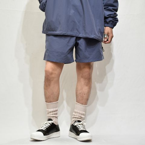 PEACH SKIN NYLON EASY SHORTS (DARK PURPLE)