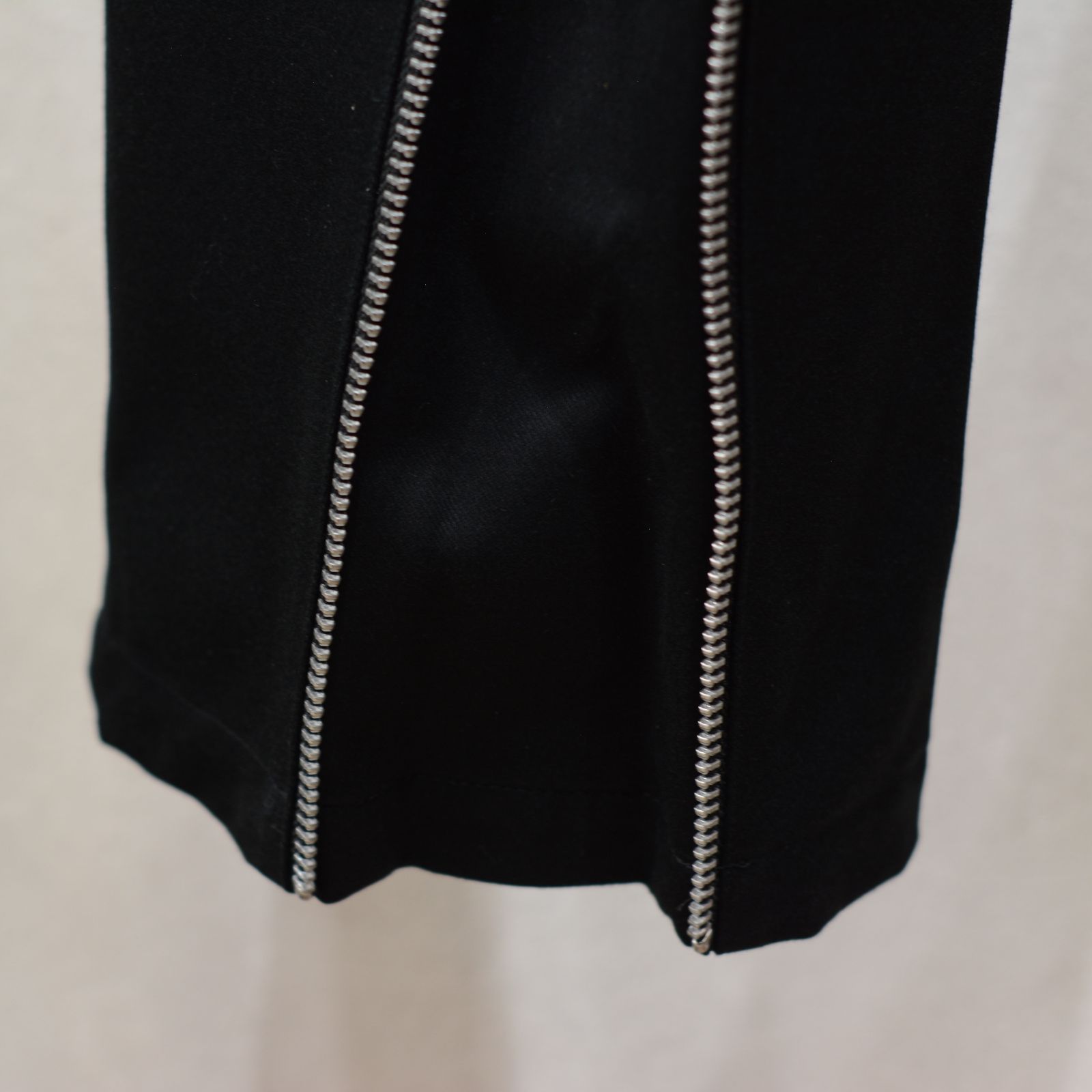 Cotton satin biker pants