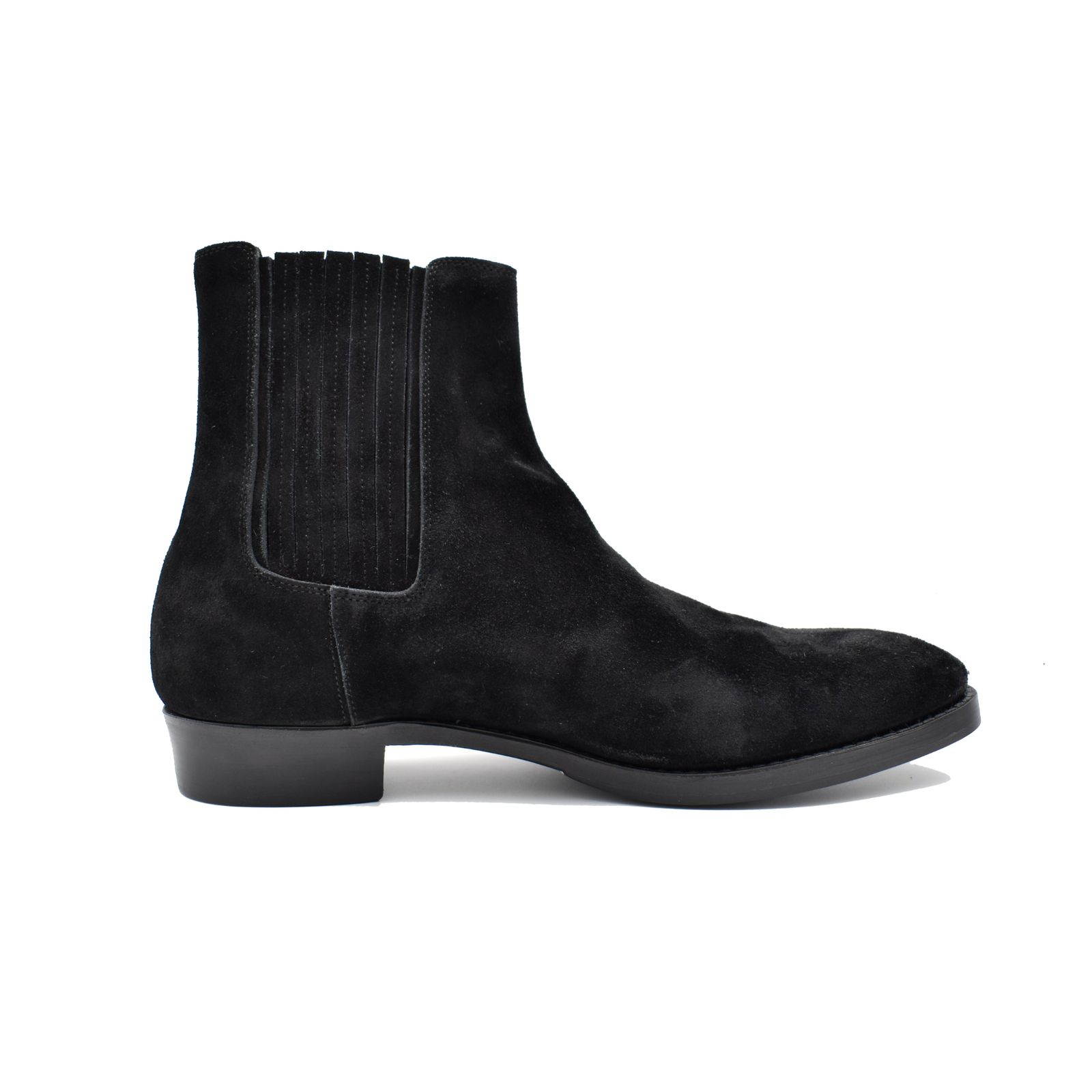 Suede Leather Western Side Gore Boots (BLK)  /  スエード ウエスタン ブーツ （ブラック） MGK-007