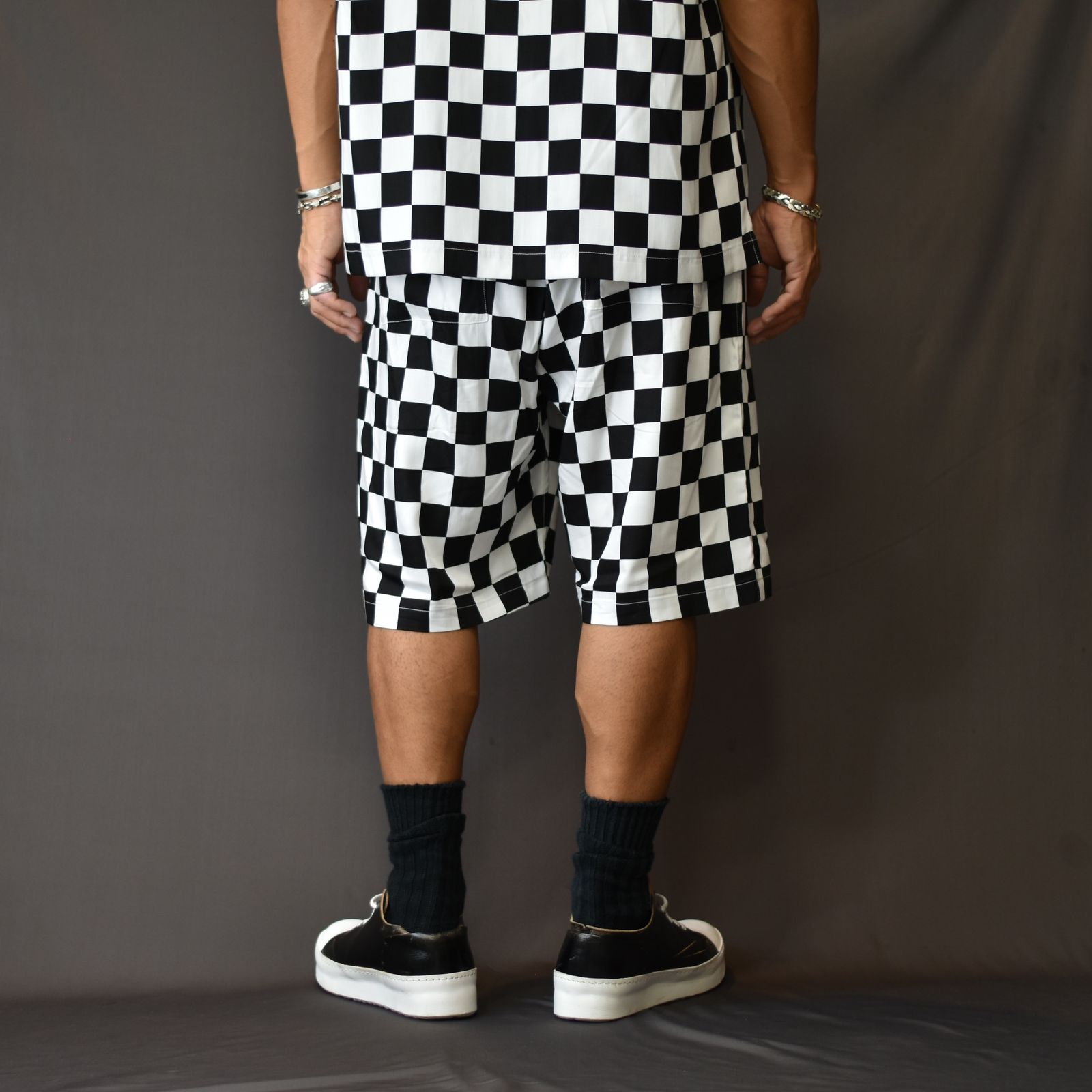 CU.Denim Checker flag Surf Shorts (WPT)