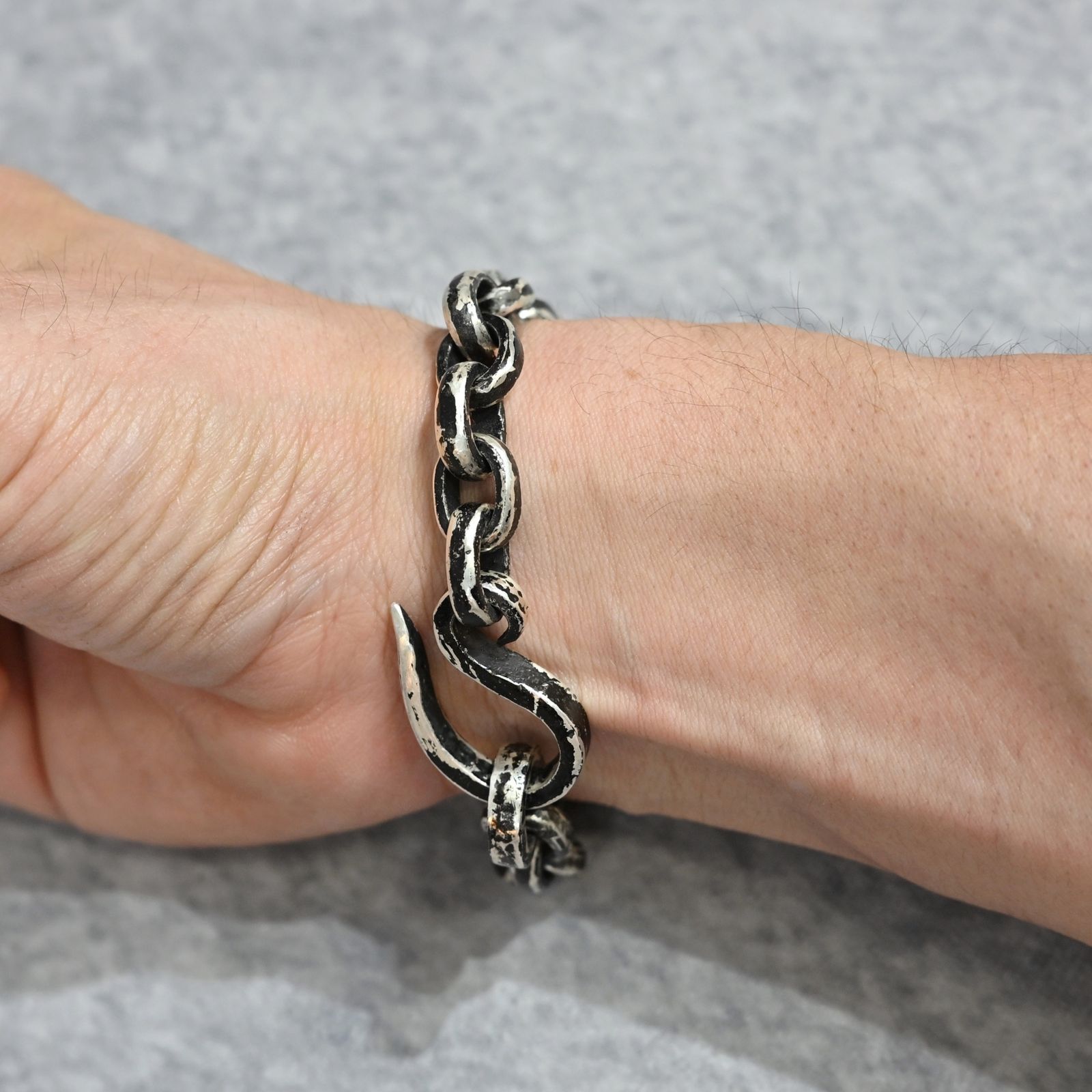 FORGED CHAIN BRACE｜ SILVERS 純銀