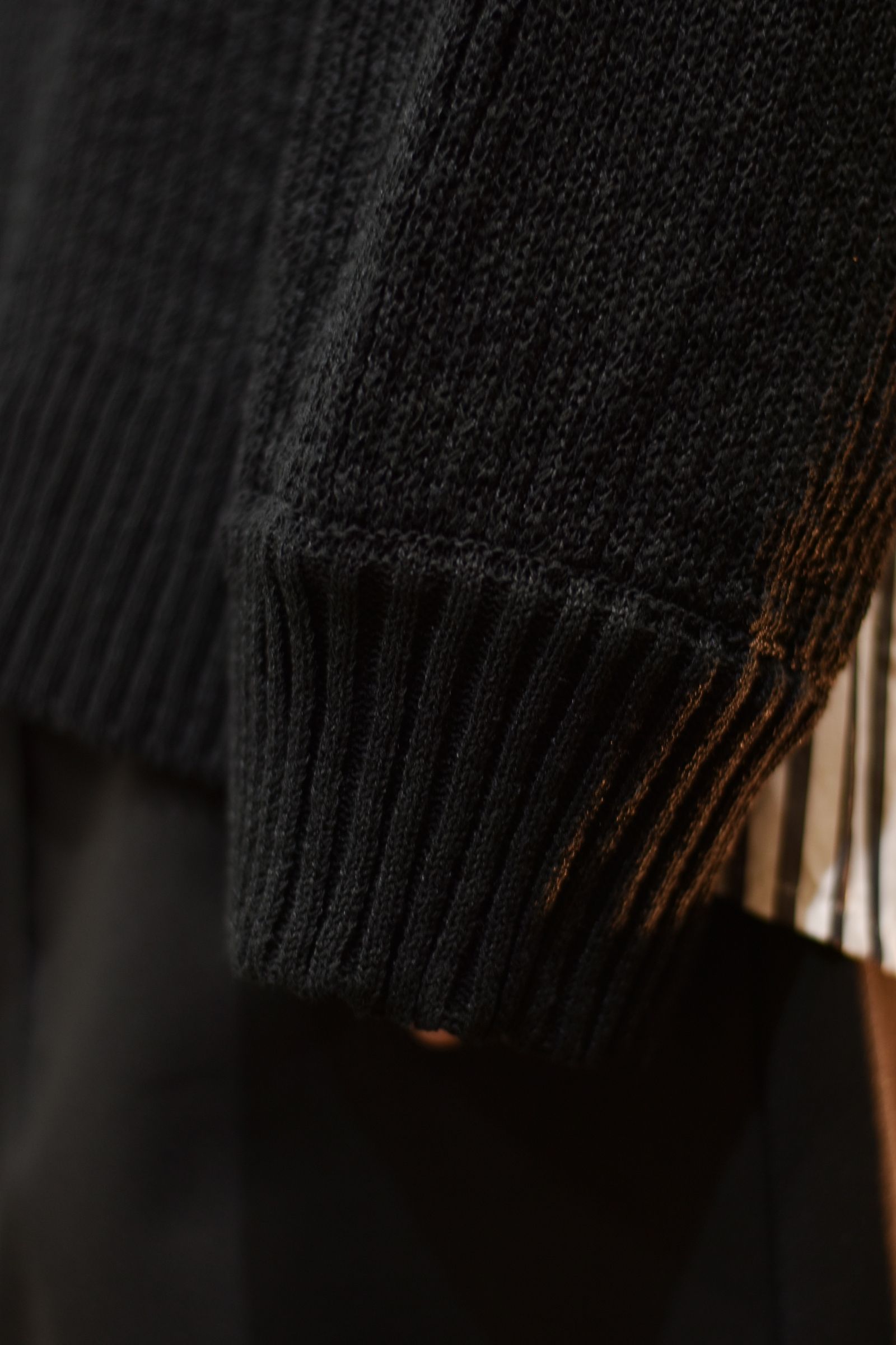 アンサンブルサマーセーター / LB22SS-KN01-AL (BLACK×STRIPE)