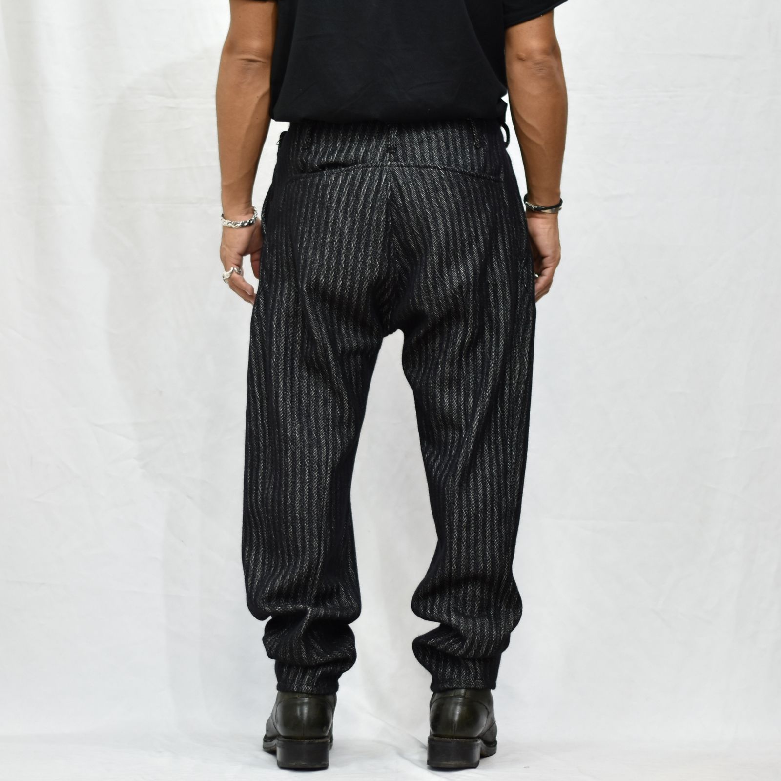 WOOL COTTON PANTS 2TUCK UNLINED BP-1