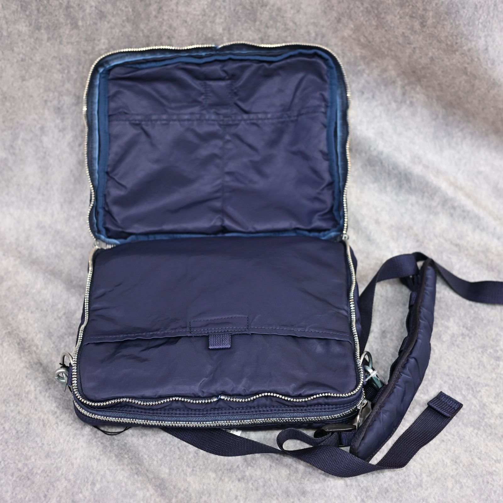 SUPER NYLON SIMPLE SHOULDER BAG (BLUE) / スーパーナイロン ショルダーバッグ （ブルー） PC-015-3075-10