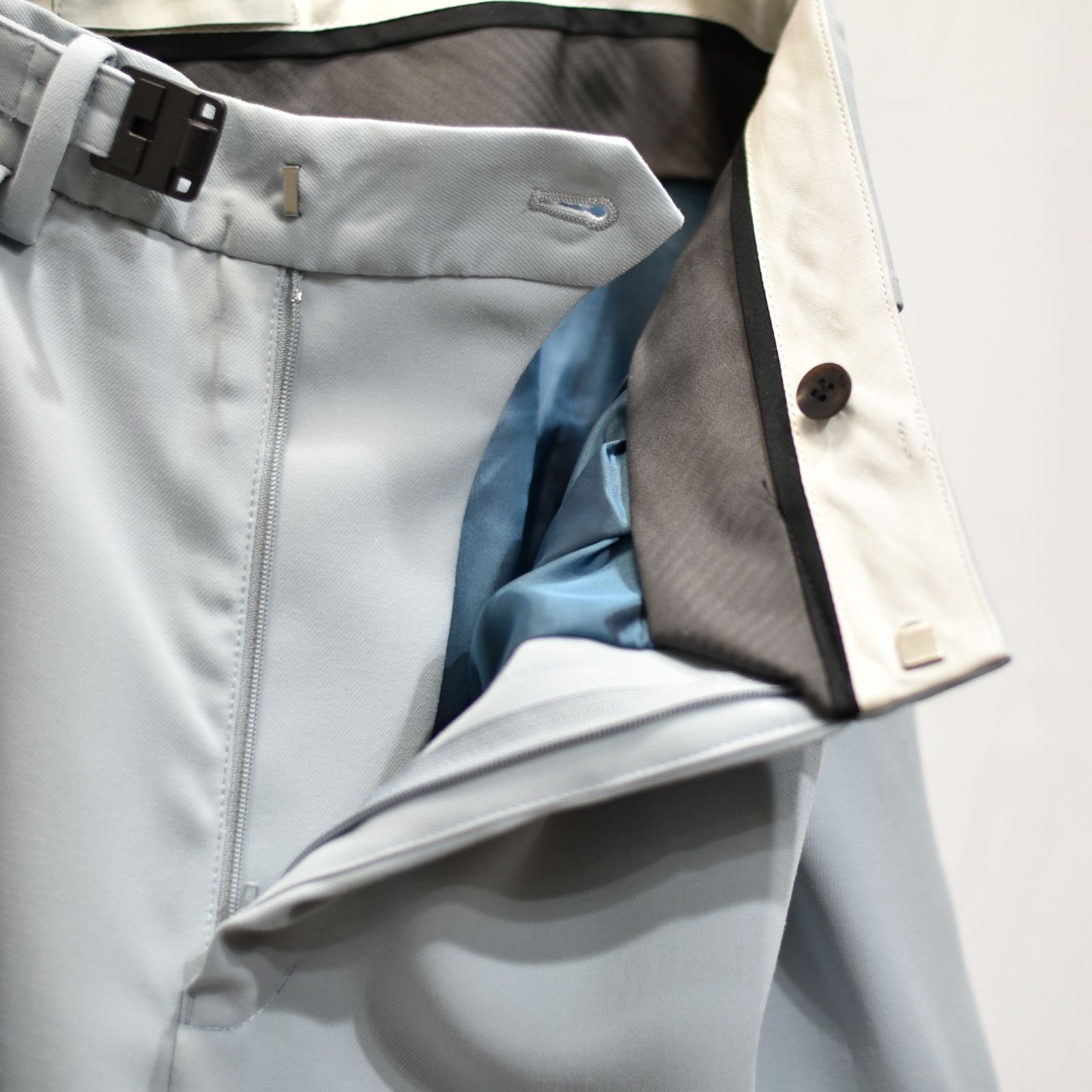 2タックストレート&フレアパンツ / LB22SS-PT01-DT (PALE BLUE)