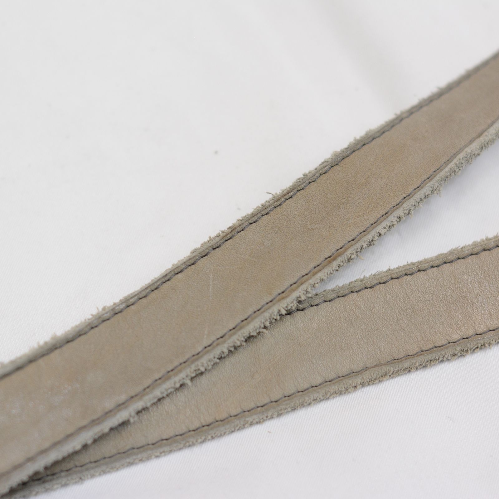 CALF LEATHER BELT D-RING NARROW LONG”