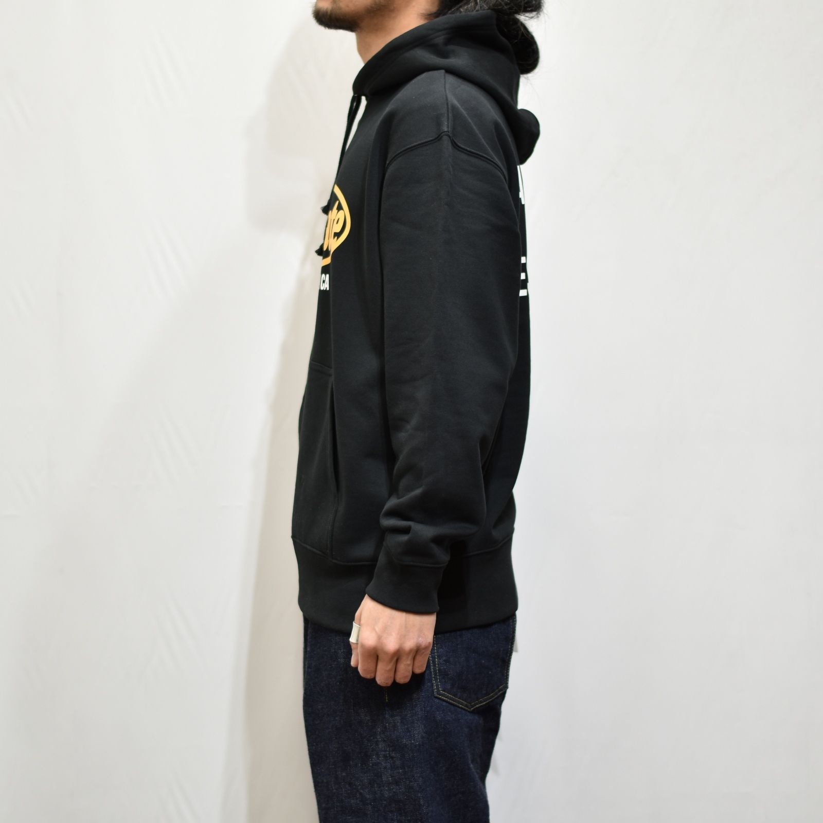 CUTRATE LOGO L/S PULLOVER PARKA  (BLACK)