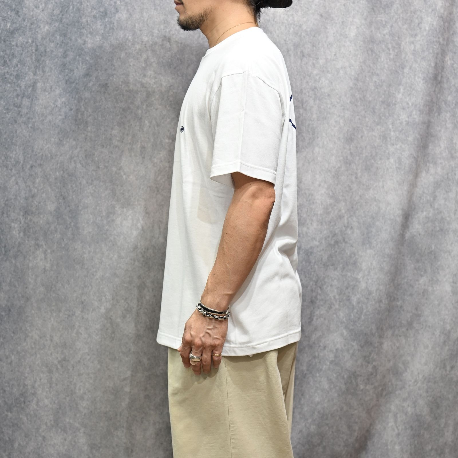 DIAMOND BACK TEE （WHITE）｜ダイアモンド プリント Tシャツ （ホワイト） 602-261-17