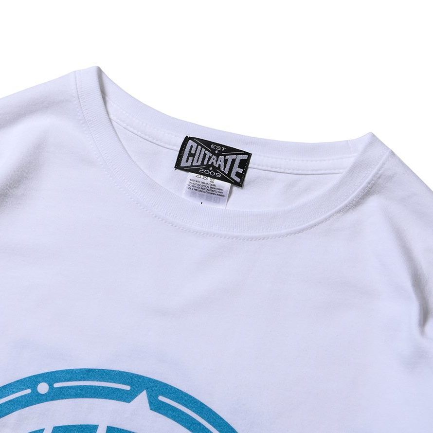 CUTRATE BEACH CITY CA DROPSHOULDER S/S -T-SHIRT (WHITE)
