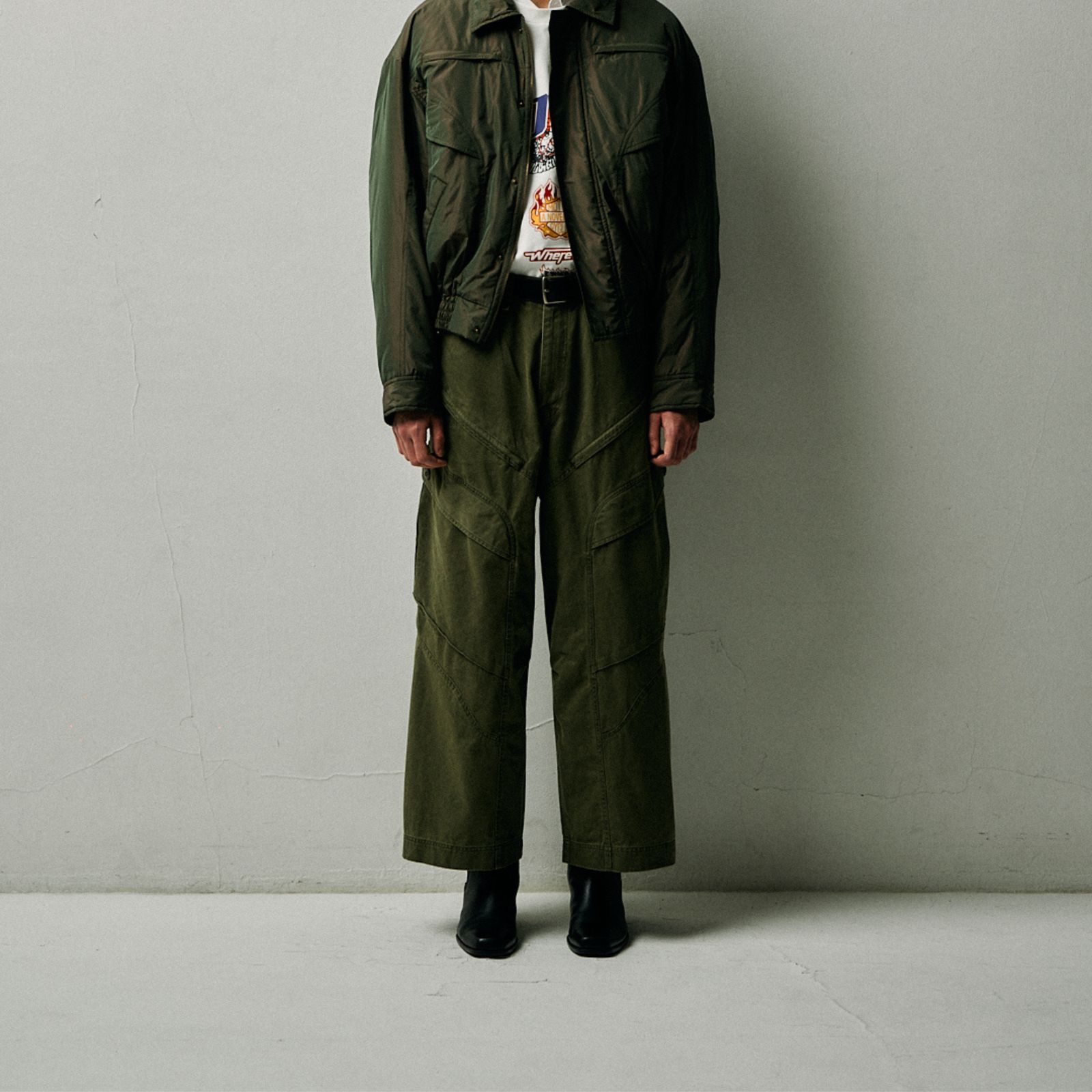 【25AW先行予約】 DOUBLE DYE CHINO PT (KHAKI)｜二重染め チノパンツ｜475203