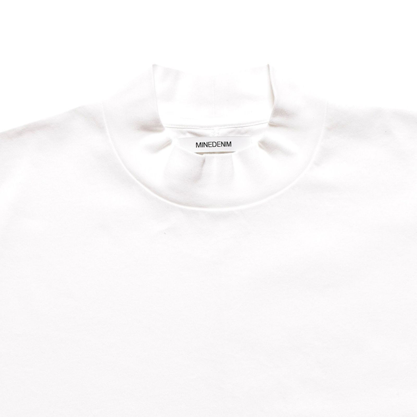 Smooth Mockneck T-SH （WHT） / モックネック Tシャツ （ホワイト）