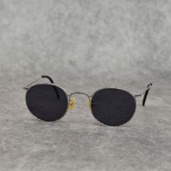 VINTAGE TYPE CIRCLE METAL GLASSES (SILVER / GRAY)｜ヴィンテージタイプ サークルメタル サングラス｜CL-25AW003G