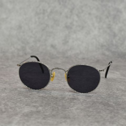 VINTAGE TYPE CIRCLE METAL GLASSES (SILVER / GRAY)｜ヴィンテージタイプ サークルメタル サングラス｜CL-25AW003G