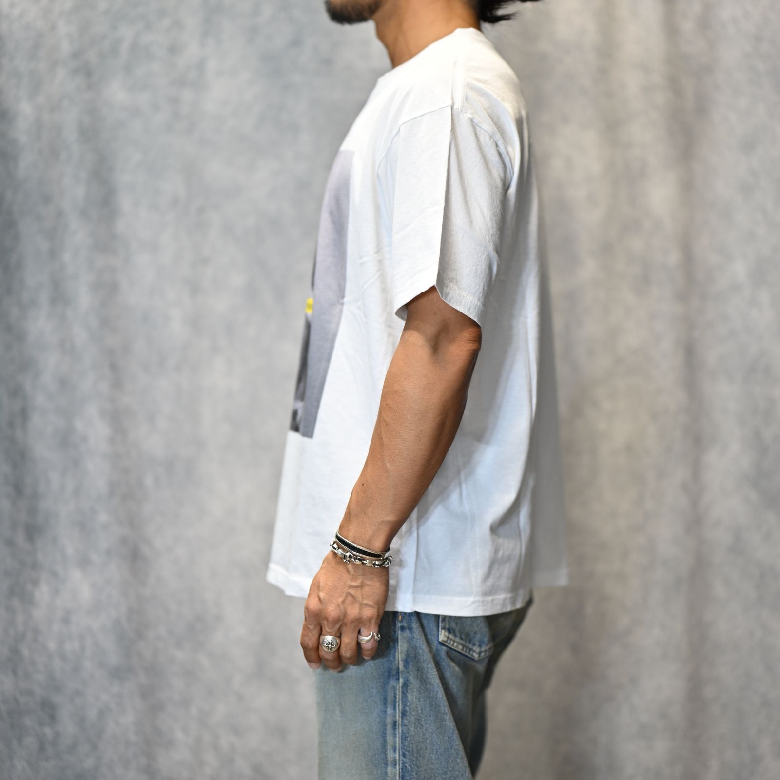 MIKE DOWSON “Naked Fashion Girls”×Stie-lo （WHITE） / プリントTシャツ （ホワイト） 25MND-STL001