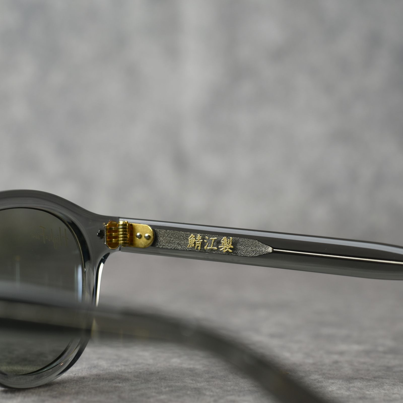 × HIGH FIVE FACTORY B/W TYPE GLASSES (GRAY / GREEN) / × ハイ ファイブ ファクトリー ボストン/ウェリントン サングラス