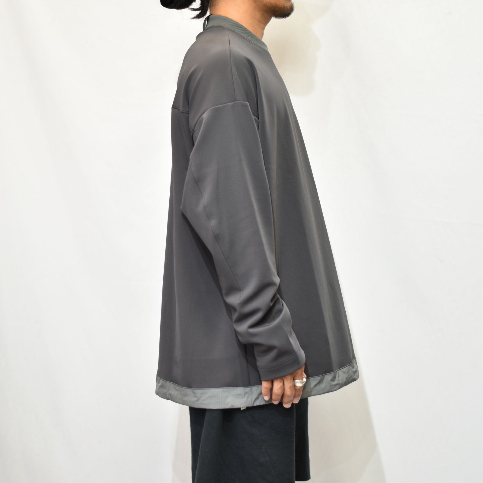 N.HOOLYWOOD - CREWNECK LONG SLEEVE （CHARCOAL 