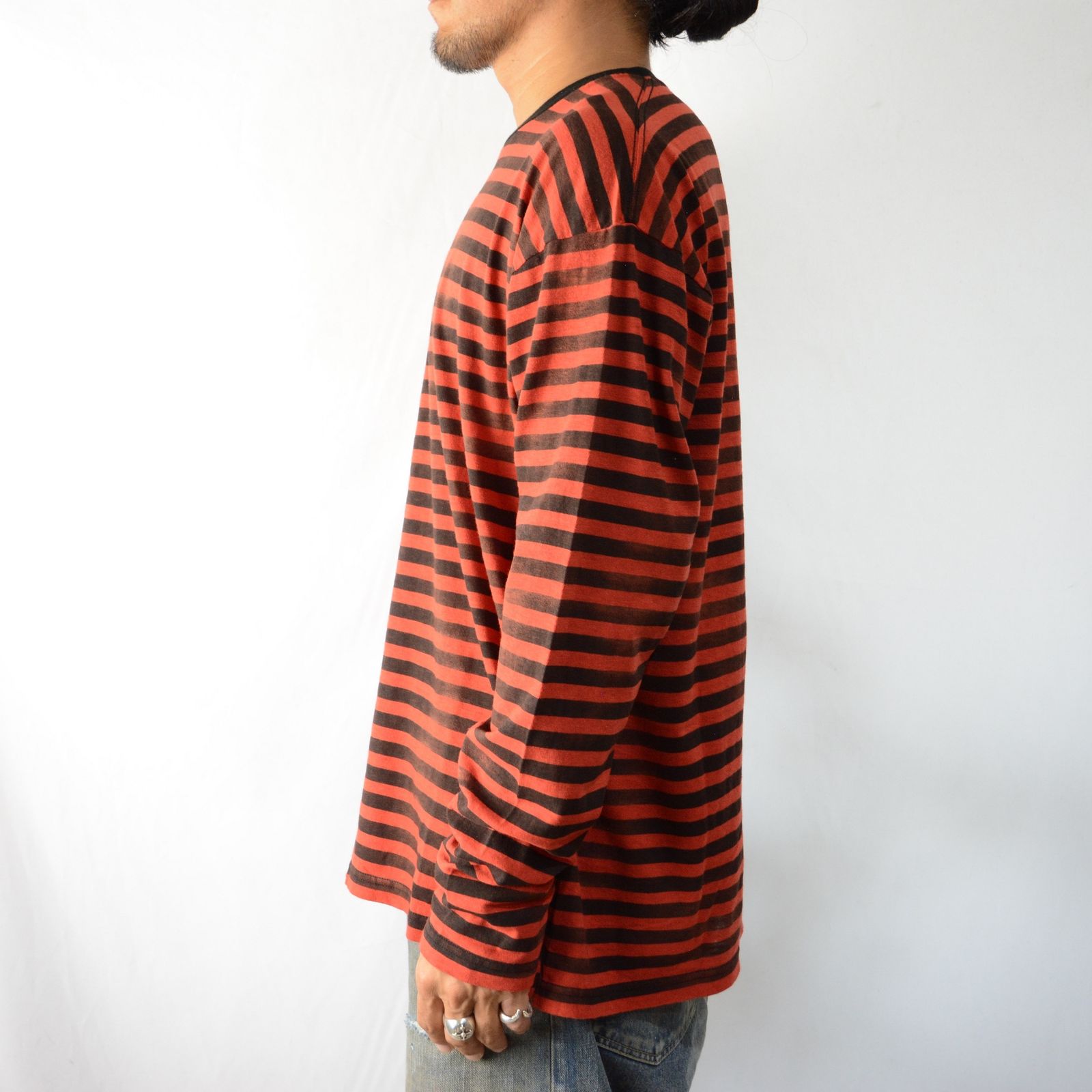 MINEDENIM - Hazy Border L/S T-SH （RPT） ロングスリーブ ボーダーT | chord online store