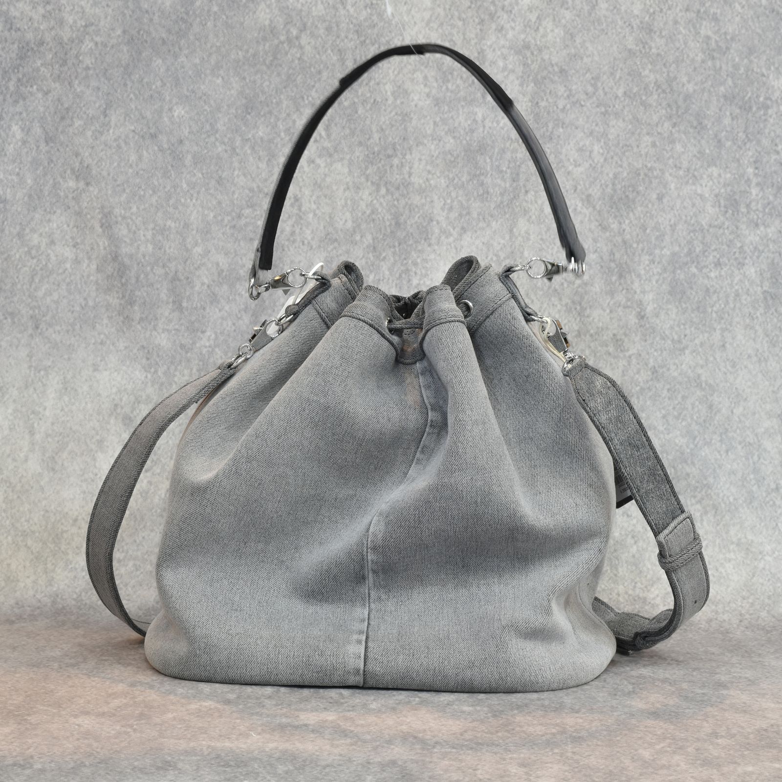 TOOL BAG  (MULTI BLACK DENIM) | バケットバッグ 巾着バッグ