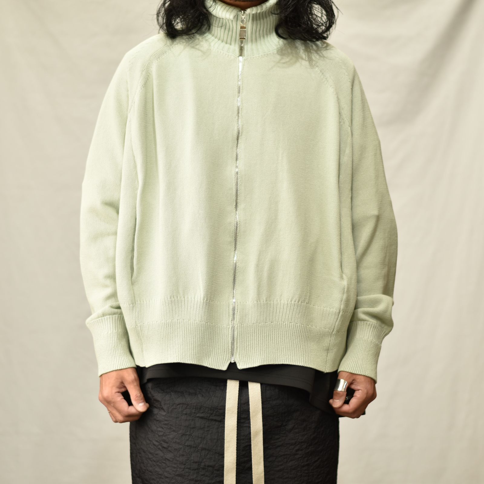 ハイネックニットブルゾン / LB23SS-KNBL01 (SPRING GREEN)
