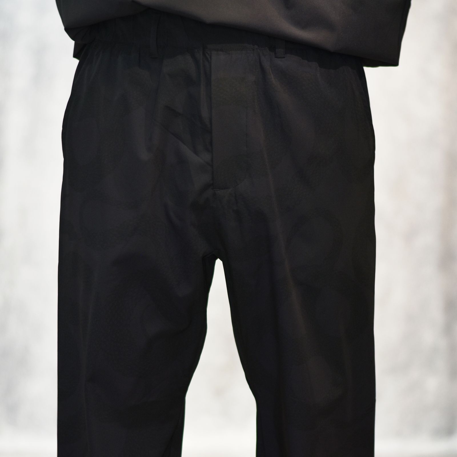 × OVYS SNAKE PATTERN NYLON T/T JACKET & PANTS (BLACK)｜× オーヴィーズ 蛇柄 ナイロン セットアップ｜ov-ls-jkpt-0001