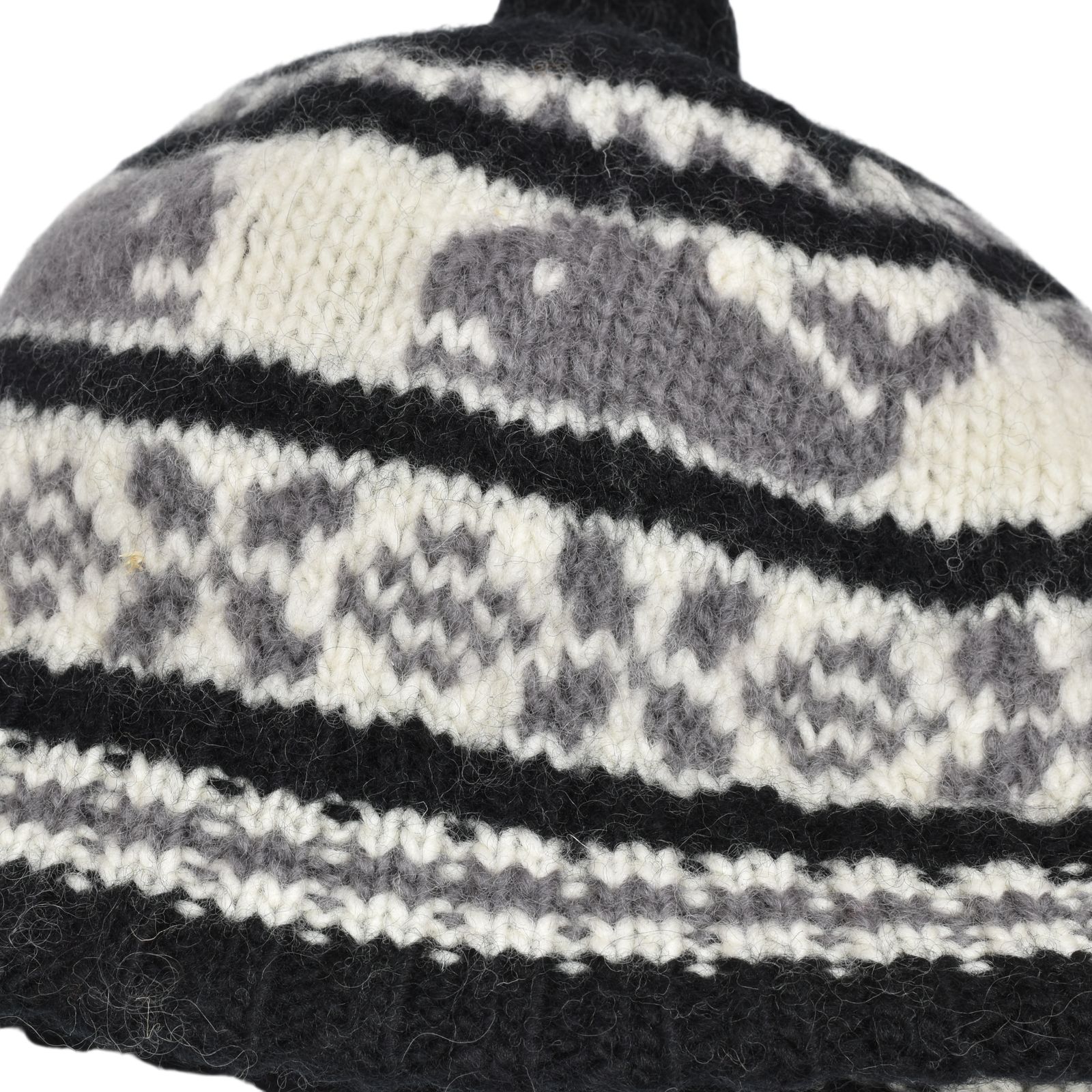Canadian Knit Cap "SNOWMAN" (BLACK)｜ニットキャップ・ニット帽｜Z01011