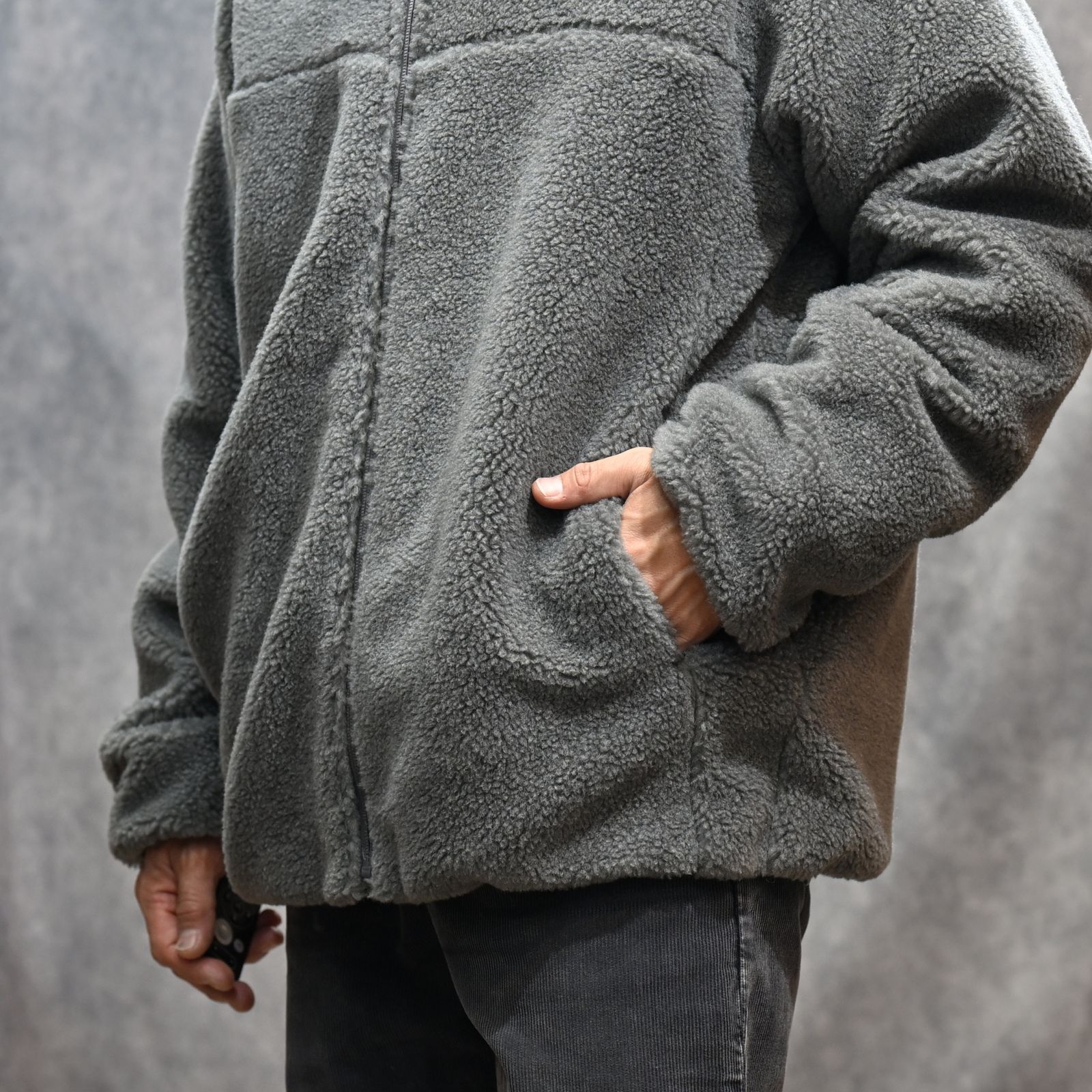 HOODED BLOUSON （GRAY）｜フーディーブルゾン ジップパーカー｜2252-BL05-002