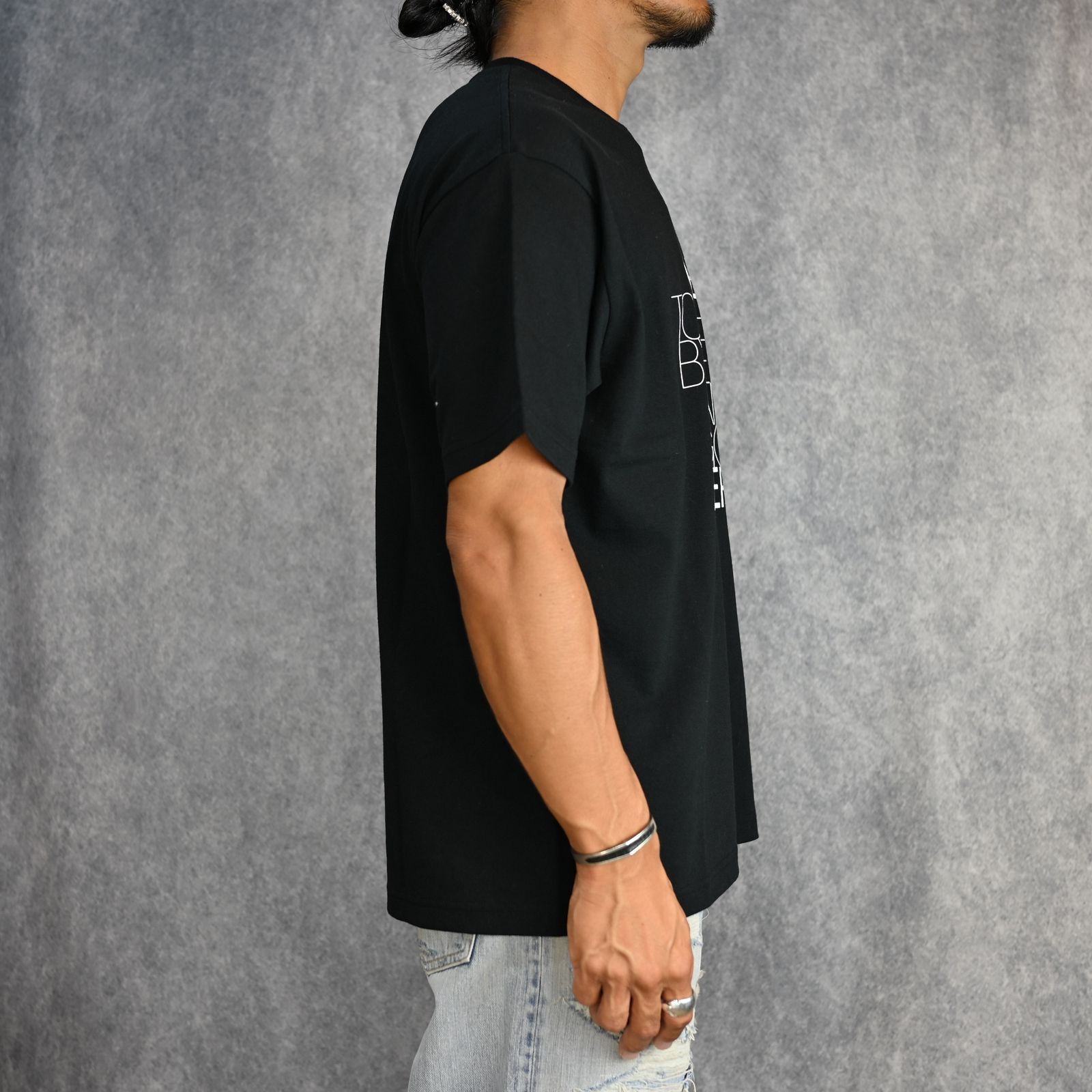 minedenim new order ブラック　 Tシャツ MINEDENIM(マインデニム) New Order TOUCHED BY THE HAND OF GOD