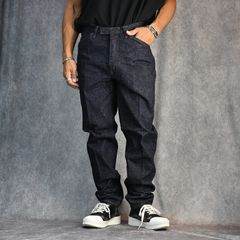 #022 LV MCQUEEN PANTS ONE-WASHED（INDIGO） / テーパード デニムパンツ （インディゴ）