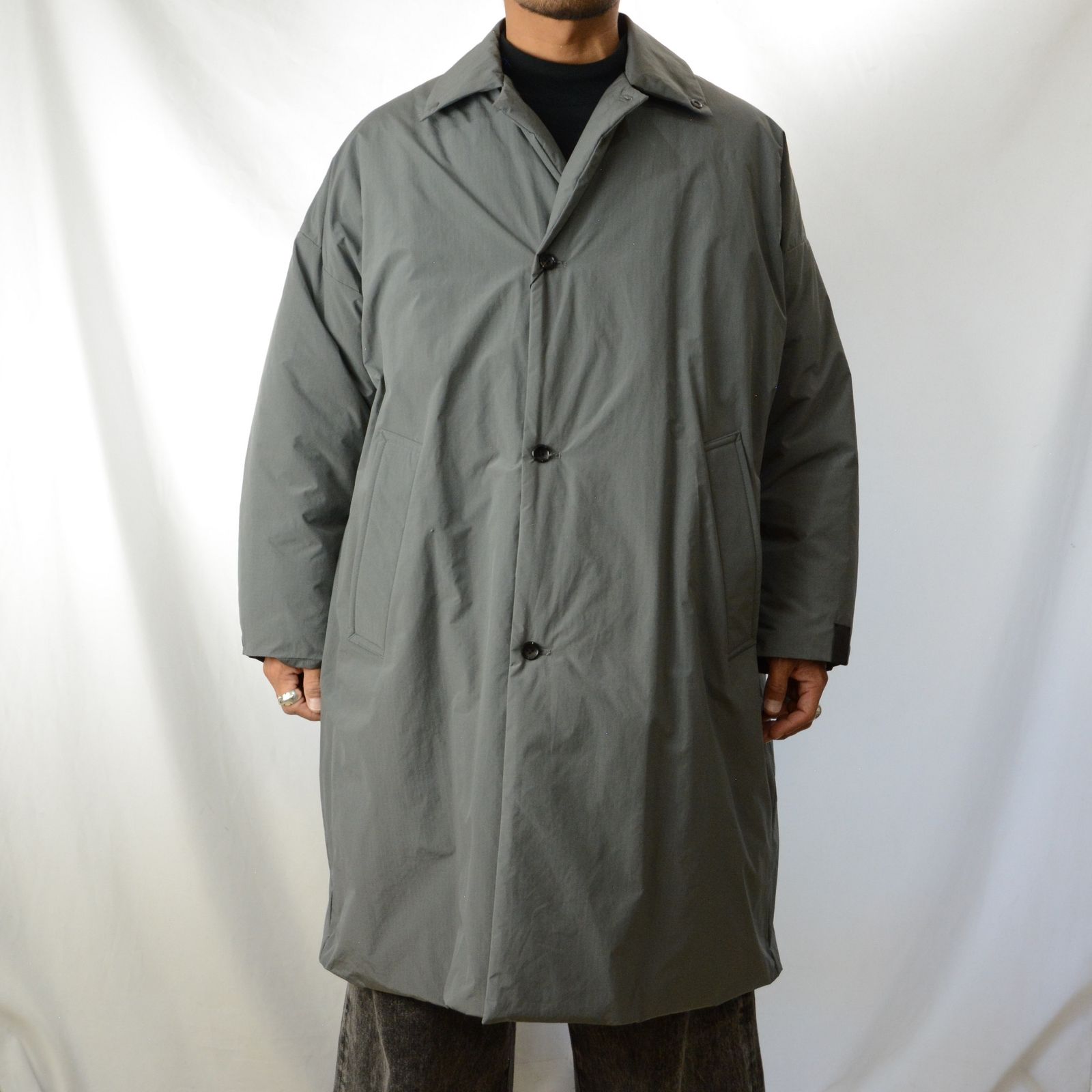 N.HOOLYWOOD - BALMACAAN COAT （GRAY） / ステンカラー コート