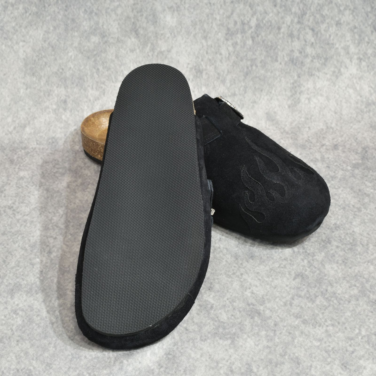 el conductorH - FLAME PATTERN SABO SANDALS (BK)｜フレームパターン