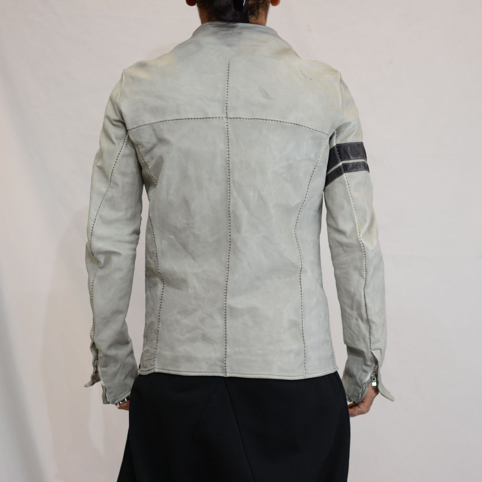 HORSE LEATHER NO COLLAR MOTO LINED DRT-1/S