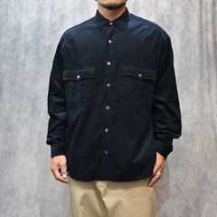 ROLL UP ORGANIC CORDUROY SHIRT (NAVY)｜コーデュロイシャツ （ネイビー） PC-016-3685-41